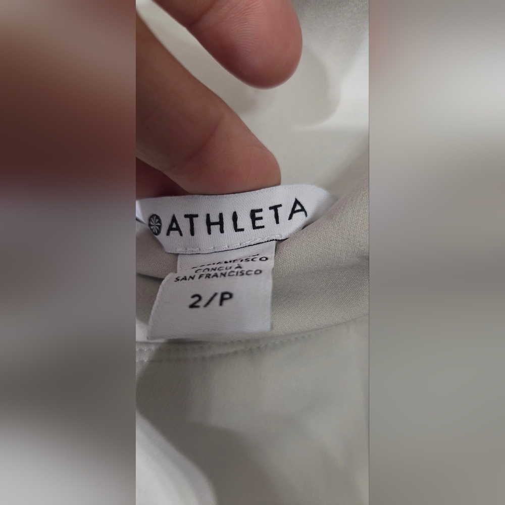 Athleta Endless High Rise Ankle Pant Size 2P Cream Color - Picture 6 of 8